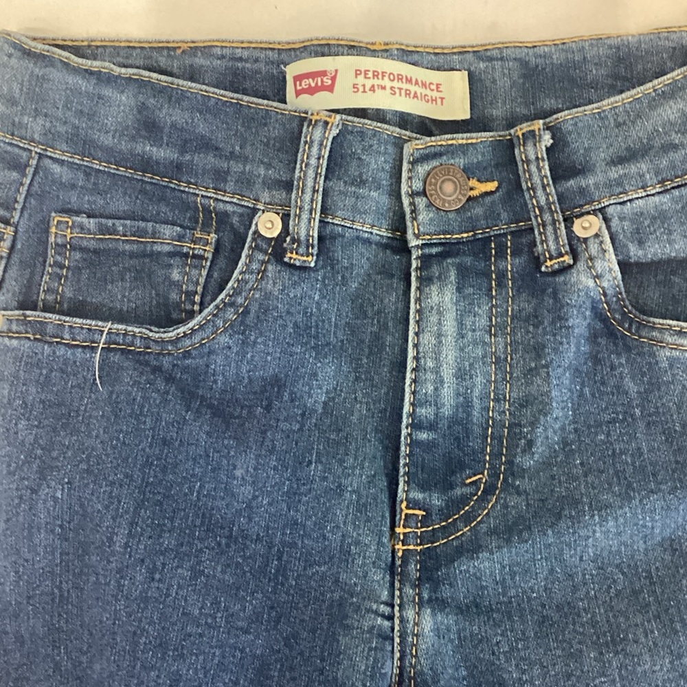 Levi's Women's Straight Leg Jeans in Classic Blue Denim